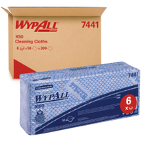WYPALL* X50 Wischtücher - Interfold 7442,  1 Karton = 6 Boxen á 50 Tücher