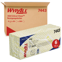 WYPALL* X50 Wischtücher - Interfold 7443,  1 Karton = 6 Boxen á 50 Tücher