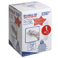 WYPALL* X60 Wischtücher - Multibox 8380,  1 Karton = 1 Rolle á 150 Tücher