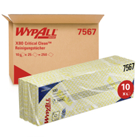 WYPALL* X80 Wischtücher - Interfold 7567,  1 Karton = 10 Boxen á 25 Stück