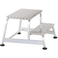 Zarges AFA P Aluminium-Maschinentritt,  starr 2 Stufen,  Podesthöhe 0, 40 m