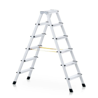 Zarges XLstep B Stufen-Stehleiter 2 x 10 Stufen,  Leiterlänge: 2, 71 m
