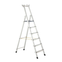 Zarges XLstep Stufen-Stehleiter 10 Stufen einschl. Plattform,  Leiterlänge: 3, 45 m