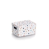 Zeller Aufbewahrungsbox Dots,  recycelter Karton 14474,  Maße (L x B x H): 25 x 18 x 13 cm