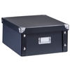 Zeller Aufbewahrungsbox Pappe,  9, 6 Liter 17918,  Farbe: schwarz