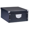 Zeller Aufbewahrungsbox Pappe,  Maße: 40 x 33 x 17 cm 17928,  Farbe: schwarz