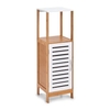 Zeller Badschrank mit Ablage 18868,  Material: Bambus/MDF,  weiß,  30 x 30 x 96 cm