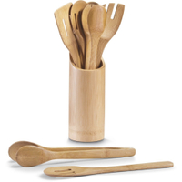 Zeller Bamboo Küchenutensilienhalter,  7-teilig 25274,  Material: Bambus,  Ø 9 x 33 cm