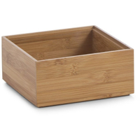 Zeller Bamboo Ordnungsbox,  stapelbar 13330,  Maße: 15 x 15 x 7 cm,  Bambus