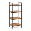Zeller Bamboo Standregal,  39 x 33 x 95 cm,  4 Böden 18725,  Farbe: schwarz