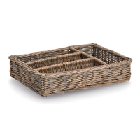 Zeller Besteckkorb,  Weide 14177,  Maße (L x B x H): 26 x 35 x 7 cm