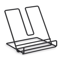 Zeller Buchständer,  Metall 27443,  Farbe: schwarz