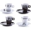 Zeller Coffee style Espresso-Set,  8-teilig 26540,  Material: Porzellan,  schwarz/weiß,  50 ml