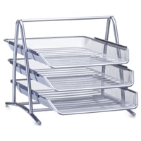 Zeller Dokumenten-Ablage Mesh 17701,  Maße: 35, 5 x 29, 5 x 27 cm,  Farbe: silber