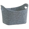Zeller Filzkorb,  oval,  31, 5 x 19 x 21 cm 14301,  Farbe: grau