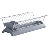 Zeller Geschirrabtropfständer 24889,  Maße: 41, 5 x 24 x 12 cm,  grau