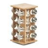 Zeller Gewürzständer,  Bamboo,  Set,  17-teilig 19639,  Maße (L x B x H): ca. 18 x 18 x 30 cm