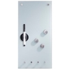Zeller Glas Memoboard,  mit Haken 11610,  Maße: 20 x 4 x 40 cm,  weiß