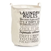 Zeller Laundry Rules Wäschesammler 14260,  Maße: Ø38 x 48 cm