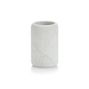 Zeller Living Zahnputzbecher,  Polyresin 18796,  Maße: Ø 7, 2 x 11, 2 cm,  hellgrau