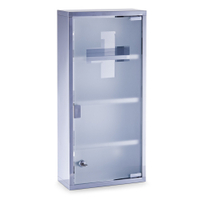 Zeller Medizinschrank,  Edelstahl 18112,  Maße,  27 x 12 x 57 cm