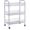 Zeller Mesh Etagen-Rollwagen,  3 Etagen 17720,  Material: Drahtmetall,  43, 5 x 26 x 62, 5 cm,  grau