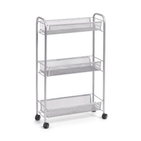Zeller Mesh Etagen-Rollwagen,  3 Etagen 18170,  Material: Drahtmetall,  44 x 17 x 70, 5 cm,  grau