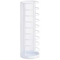 Zeller Mesh Schirmständer 17715,  Maße: Ø 14 x 40, 5 cm,  weiß