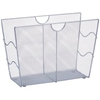 Zeller Mesh Zeitungsständer 17718,  Maße: 39 x 17, 5 x 27 cm,  silber