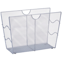 Zeller Mesh Zeitungsständer 17718,  Maße: 39 x 17, 5 x 27 cm,  silber