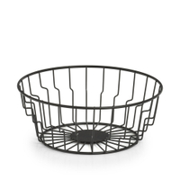 Zeller Obstkorb,  Metall,  schwarz,  Ø 24 cm 27410,  Maße (L x B x H): ca. Ø 24 x 9, 5 cm