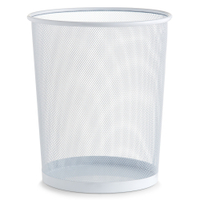 Zeller Papierkorb Mesh,  23 Liter 17724,  Farbe: weiß