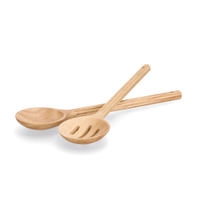 Zeller Salatbesteck-Set Stripes,  Gummibaum 25667,  1 Set = 2 Löffel