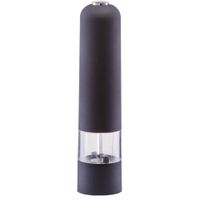 Zeller Salz- / Pfeffermühle,  elektrisch mit Licht 24926,  Maße: Ø 5, 2 x 22, 3 cm,  Farbe: schwarz