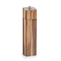 Zeller Salz- und Pfeffermühle aus echtem Akazienholz 25568,  Maße (L x B x H): ca. 5 x 5 x 21, 3 cm