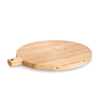 Zeller Schneidebrett Stripes,  Gummibaum 25660,  Maße (L x B x H): 30, 5 x 30, 5 x 2 cm