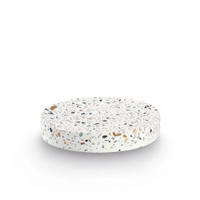 Zeller Seifenschale Terrazzo,  Zement 18950,  Maße (L x B x H): 11, 6 x 11, 6 x 2 cm