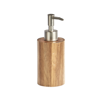 Zeller Seifenspender aus echtem Akazienholz,  150 ml,  Ø 7 cm 18685,  Maße (L x B x H): ca. Ø 7 x 17, 5 cm