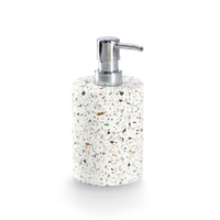 Zeller Seifenspender Terrazzo,  Zement 18951,  Maße (L x B x H): 8, 2 x 8, 2 x 16, 8 cm