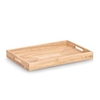 Zeller Tablett Stripes,  Gummibaum/MDF 25663,  Maße (L x B x H): 30, 5 x 45, 7 x 4, 5 cm