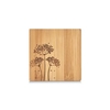 Zeller Untersetzer für Glas,  Bamboo,  Set,  4-teilig 25374,  Maße (L x B x H): ca. 10 x 10 x 1 cm