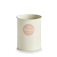 Zeller Utensilienhalter,  creme/rosé 19343,  Maße: ca. Ø 11, 2 x 15 cm
