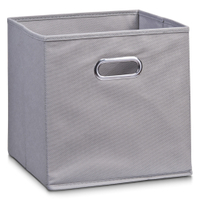 Zeller Vlies Aufbewahrungsbox 14130,  Farbe: grau,  28 x 28 x 28 cm