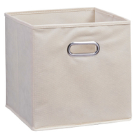 Zeller Vlies Aufbewahrungsbox 14131,  Farbe: beige,  28 x 28 x 28 cm