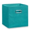 Zeller Vlies Aufbewahrungsbox 14138,  Farbe: petrol,  28 x 28 x 28 cm