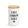 Zeller Vorratsdose mit Bambusdeckel,  1000 ml 19358,  Schriftzug: Live