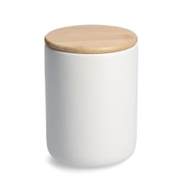 Zeller Vorratsdose mit Bambusdeckel,  Steingut 19857,  1200 ml