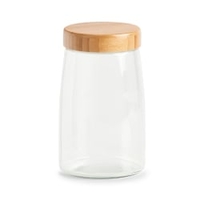 Zeller Vorratsglas mit Bambusdeckel 19562,  Fassungsvolumen: 1600 ml