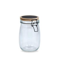 Zeller Vorratsglas mit Bügelverschluss,  Kiefer 19494,  Maße (L x B x H): 110 x 110 x 170 mm,  1000 ml