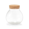 Zeller Vorratsglas mit Korkdeckel,  rund 19678,  Maße: Ø 13, 1 x 13, 1 cm,  1050 ml